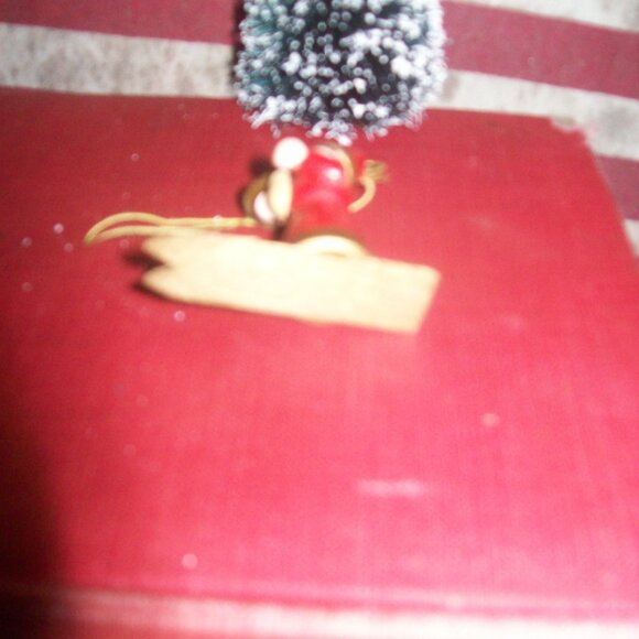 Vintage Miniature Wood Christmas Ornament - Miniature Tree Ornament- - Picture 4 of 5